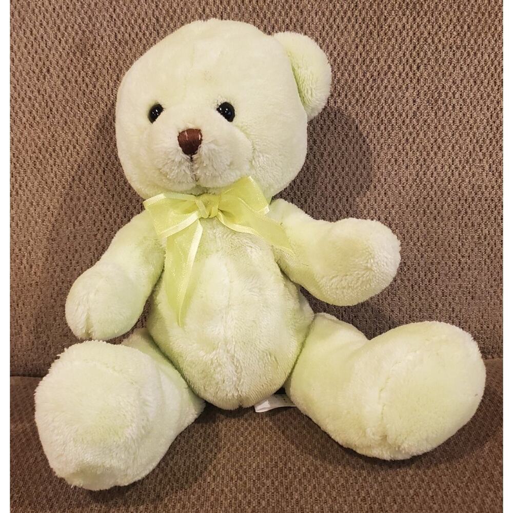 2014 Burton+Burton Super Soft Green Stuffed Teddy Bear Toy